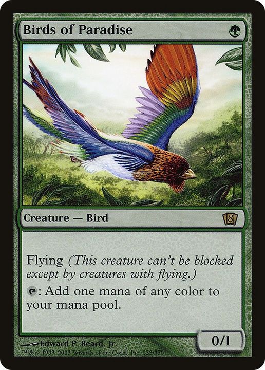 Birds of Paradise in the group Magic the Gathering / Sets / Eighth Edition at Proxyprinters.com (49179)