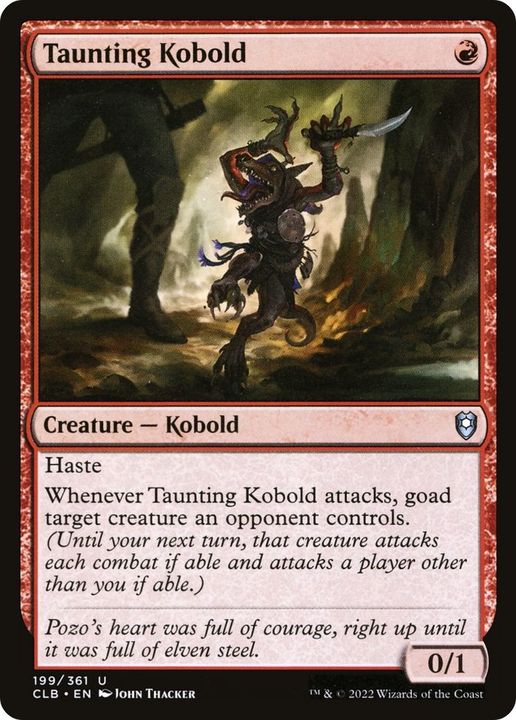 Taunting Kobold in the group Magic the Gathering / Sets / Commander Legends: Battle for Baldur's Gate at Proxyprinters.com (49203)