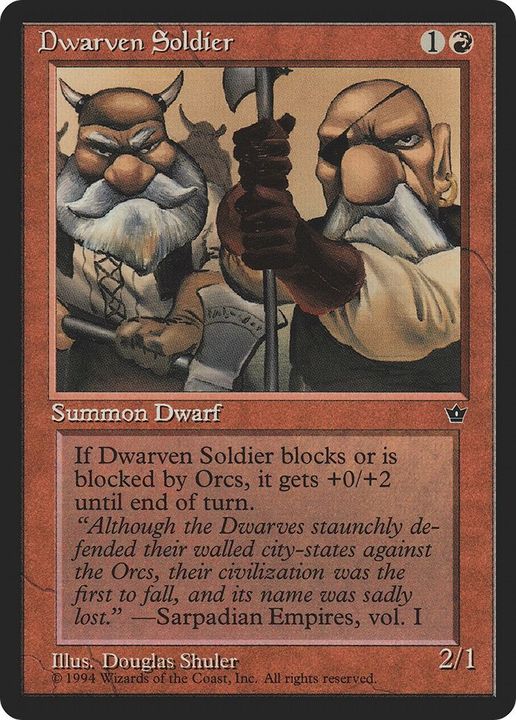 Dwarven Soldier in the group Singles at Proxyprinters.com (49237)