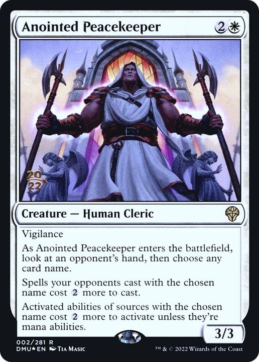 Anointed Peacekeeper in the group Magic the Gathering / Types / Creatures / Human at Proxyprinters.com (49257)