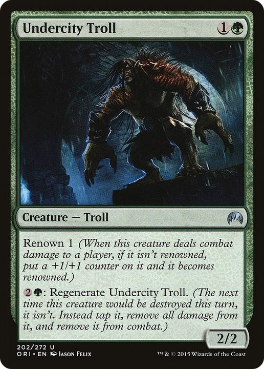 Undercity Troll in the group Magic the Gathering / Types / Colors / Green at Proxyprinters.com (49262)