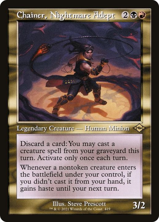 Chainer, Nightmare Adept in the group Magic the Gathering / Types / Colors / Multicolors / B, R at Proxyprinters.com (49291)