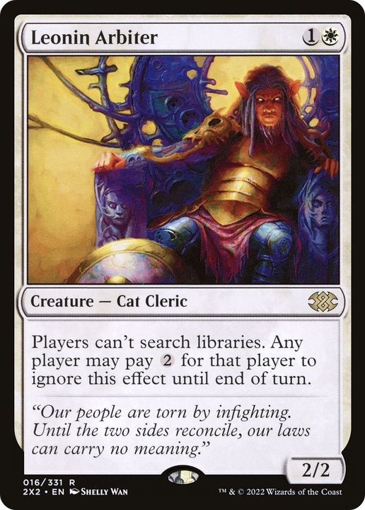 Leonin Arbiter in the group Magic the Gathering / Sets / Double Masters 2022 at Proxyprinters.com (4930)