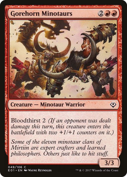 Gorehorn Minotaurs in the group Magic the Gathering / Sets / Archenemy: Nicol Bolas at Proxyprinters.com (49303)