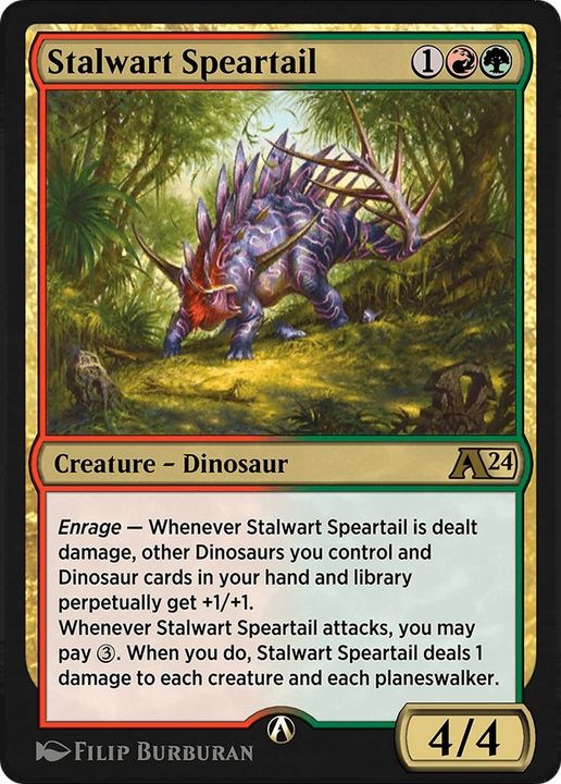 Stalwart Speartail in the group Magic the Gathering / Types / Colors / Multicolors / G, R at Proxyprinters.com (49337)