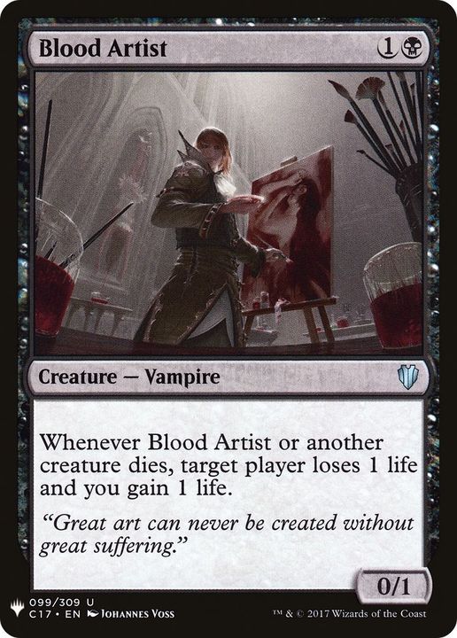 Blood Artist in the group Magic the Gathering / Types / Colors / Black at Proxyprinters.com (49343)