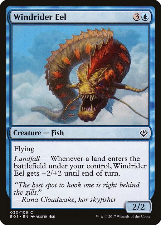 Windrider Eel in the group Magic the Gathering / Types / Colors / Blue at Proxyprinters.com (49356)