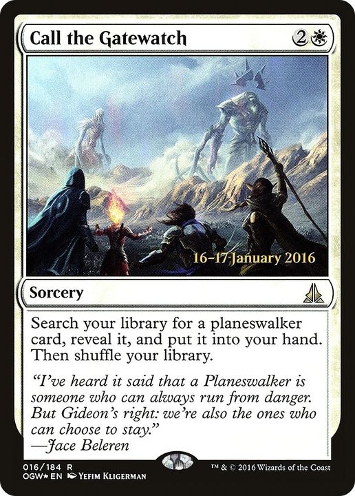 Call the Gatewatch in the group Magic the Gathering / Types / Colors / White at Proxyprinters.com (49387)