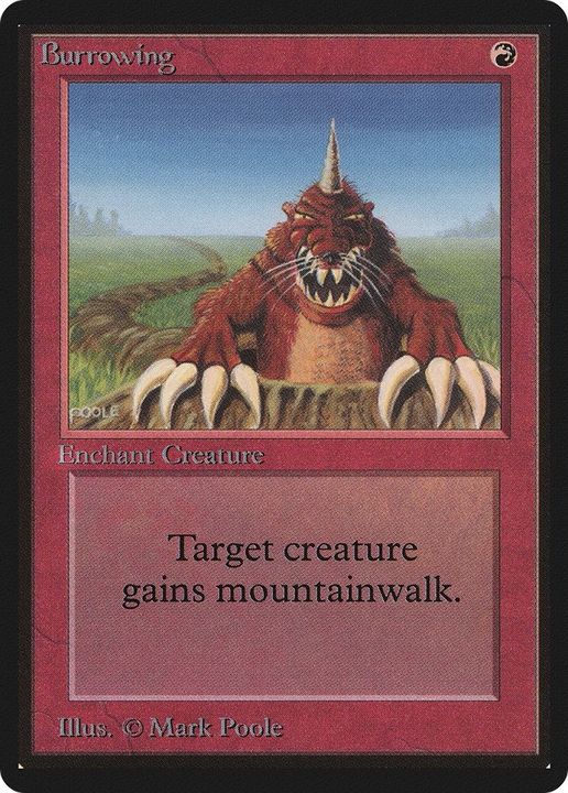 Burrowing in the group Magic the Gathering / Types / Colors / Red at Proxyprinters.com (49388)