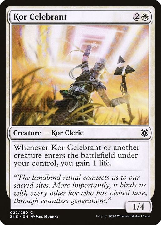 Kor Celebrant in the group Magic the Gathering / Sets / Zendikar Rising at Proxyprinters.com (49450)