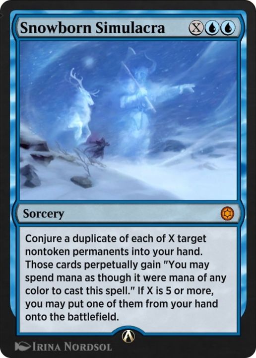 Snowborn Simulacra in the group Magic the Gathering / Types / Colors / Blue at Proxyprinters.com (4952)