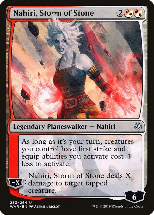 Nahiri, Storm of Stone in the group Magic the Gathering / Types / Colors / Multicolors / R, W at Proxyprinters.com (49559)