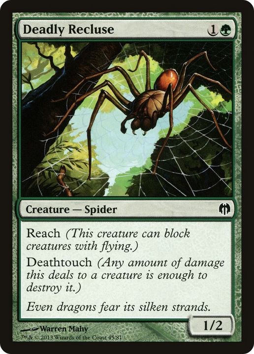 Deadly Recluse in the group Magic the Gathering / Types / Colors / Green at Proxyprinters.com (49566)