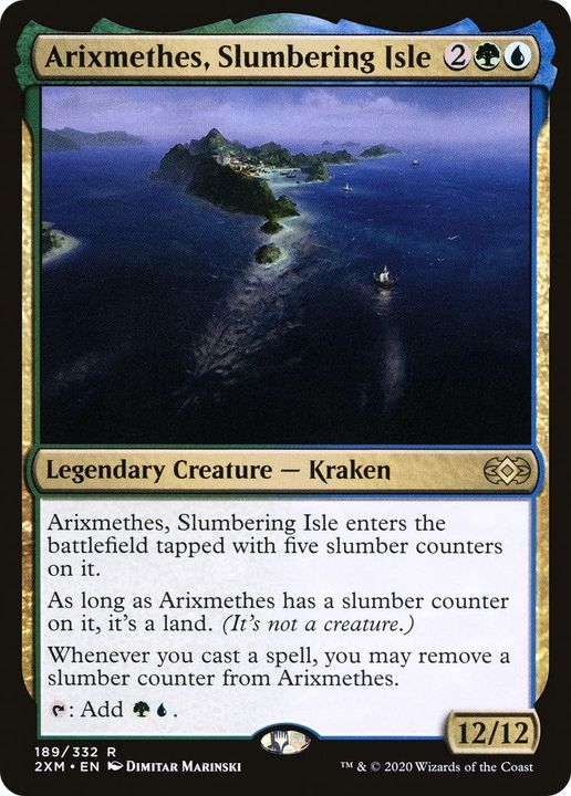 Arixmethes, Slumbering Isle in the group Magic the Gathering / Types / Colors / Multicolors / G, U at Proxyprinters.com (49588)