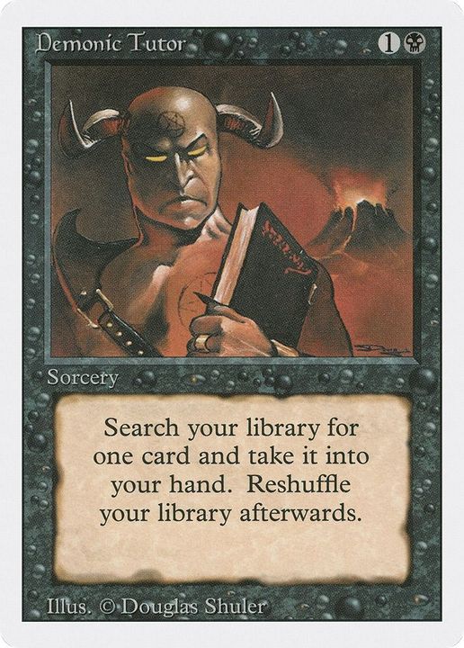 Demonic Tutor in the group Magic the Gathering / Types / Colors / Black at Proxyprinters.com (49599)