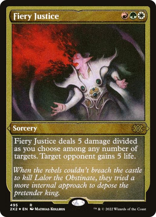 Fiery Justice in the group Magic the Gathering / Types / Colors / Multicolors / G, R, W at Proxyprinters.com (49631)