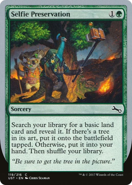 Selfie Preservation in the group Magic the Gathering / Types / Colors / Green at Proxyprinters.com (49648)