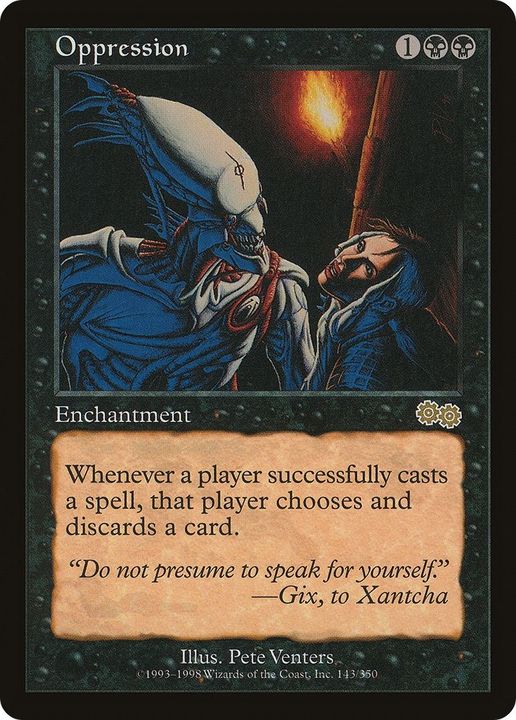 Oppression in the group Magic the Gathering / Types / Enchantment / Enchantment at Proxyprinters.com (49653)