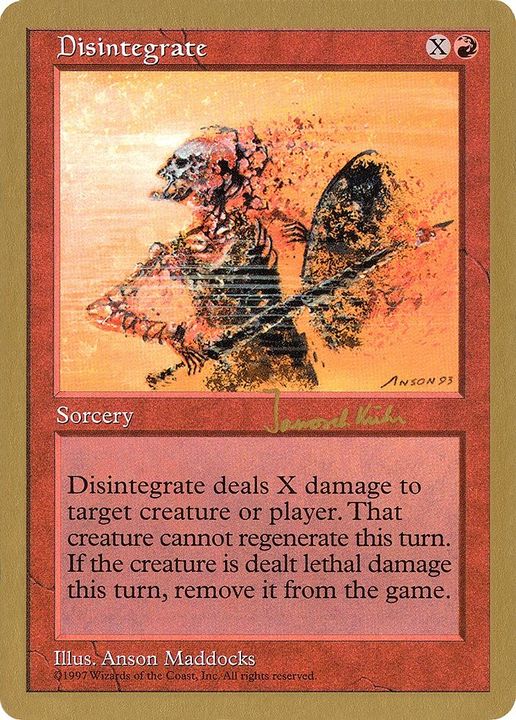 Disintegrate in the group Magic the Gathering / Types / Colors / Red at Proxyprinters.com (49659)