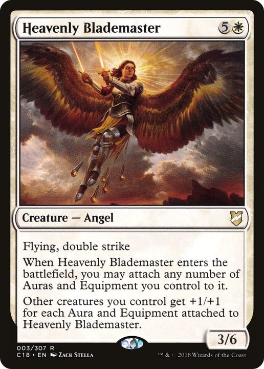 Heavenly Blademaster in the group Magic the Gathering / Types / Colors / White at Proxyprinters.com (49693)