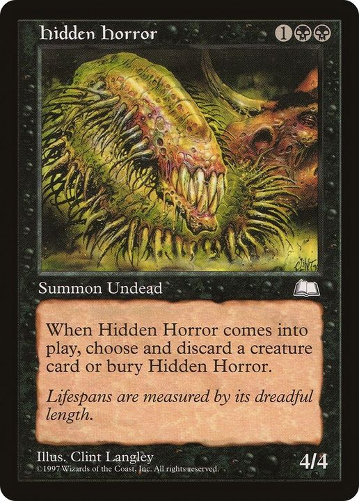 Hidden Horror in the group Magic the Gathering / Types / Colors / Black at Proxyprinters.com (49710)