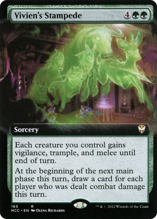 Vivien's Stampede in the group Magic the Gathering / Types / Colors / Green at Proxyprinters.com (49718)