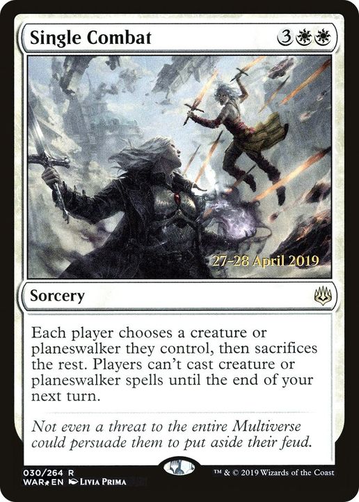 Single Combat in the group Magic the Gathering / Types / Colors / White at Proxyprinters.com (49725)