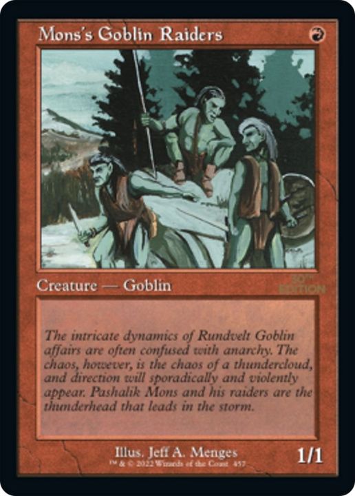 Mons's Goblin Raiders in the group Magic the Gathering / Types / Creatures / Goblin at Proxyprinters.com (49732)