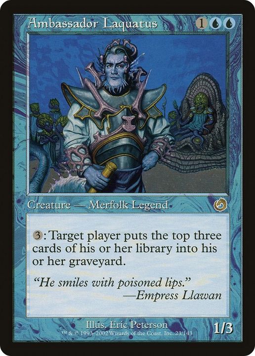 Ambassador Laquatus in the group Magic the Gathering / Types / Creatures / Wizard at Proxyprinters.com (49744)