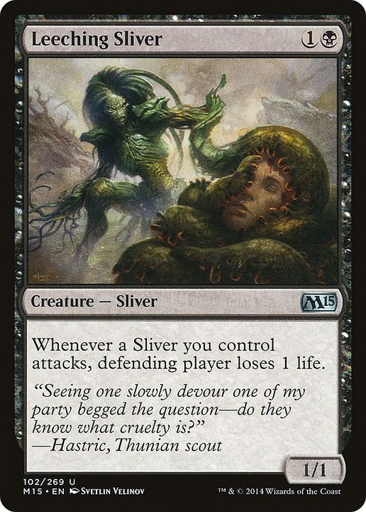 Leeching Sliver in the group Magic the Gathering / Sets / Magic 2015 Tokens at Proxyprinters.com (49772)