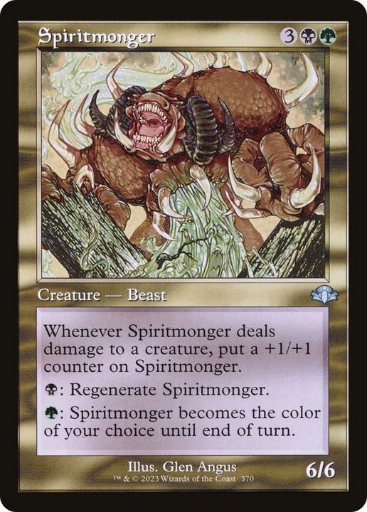 Spiritmonger in the group Magic the Gathering / Types / Colors / Multicolors / B, G at Proxyprinters.com (49774)