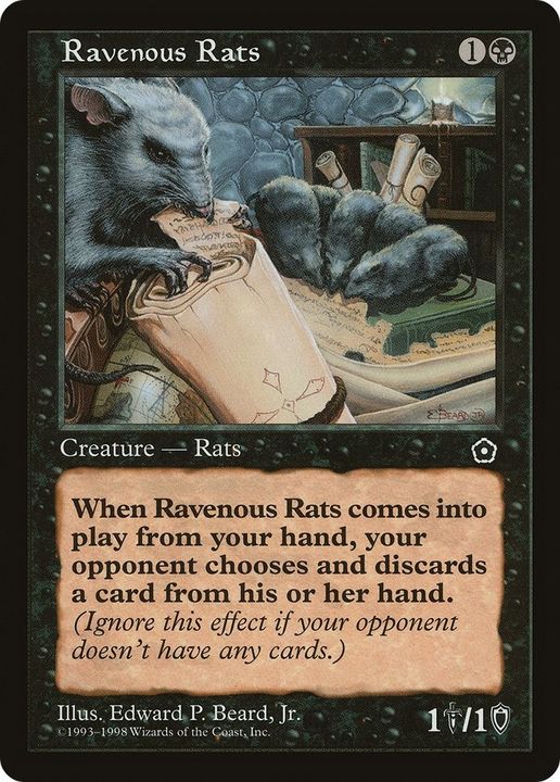 Ravenous Rats in the group Magic the Gathering / Types / Colors / Black at Proxyprinters.com (49792)