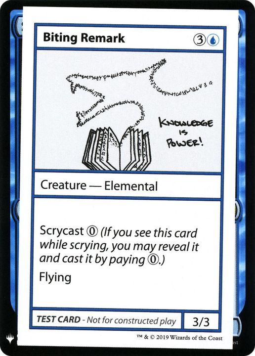 Biting Remark in the group Magic the Gathering / Types / Colors / Blue at Proxyprinters.com (49821)