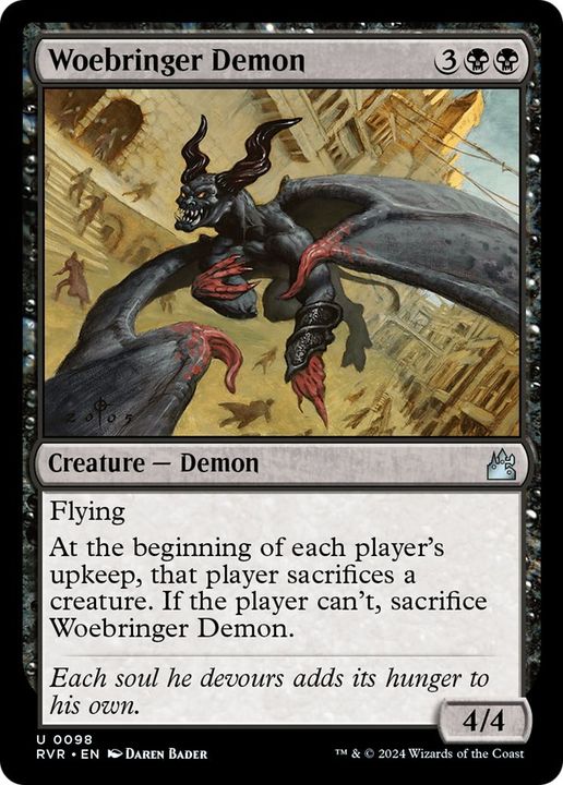 Woebringer Demon in the group Magic the Gathering / Types / Colors / Black at Proxyprinters.com (49837)