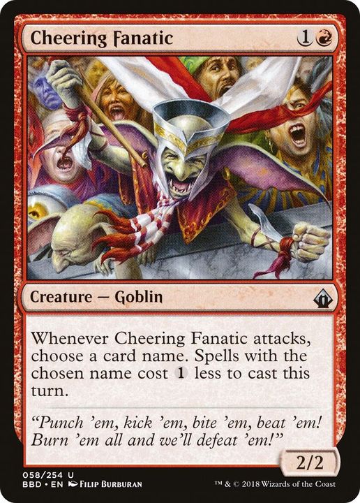 Cheering Fanatic in the group Magic the Gathering / Types / Creatures / Goblin at Proxyprinters.com (49887)