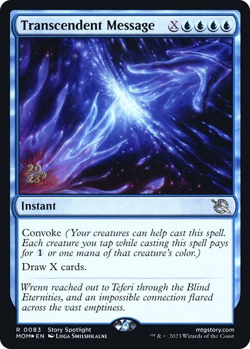 Transcendent Message in the group Magic the Gathering / Types / Colors / Blue at Proxyprinters.com (49892)