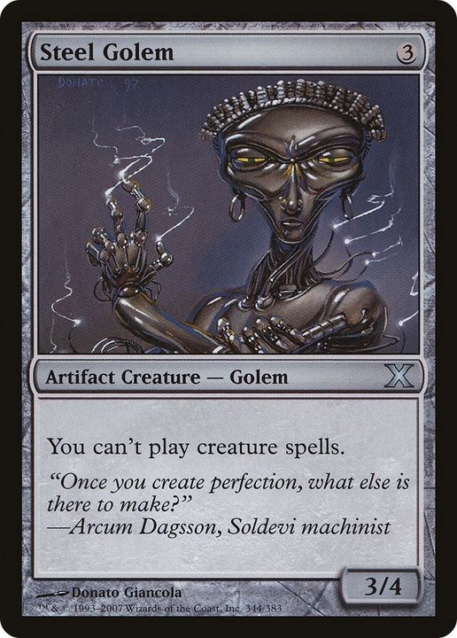 Steel Golem in the group Magic the Gathering / Types / Colors / Colorless at Proxyprinters.com (49904)