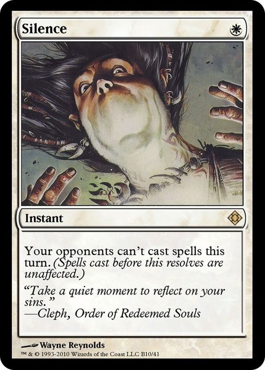 Silence in the group Magic the Gathering / Types / Colors / White at Proxyprinters.com (49908)