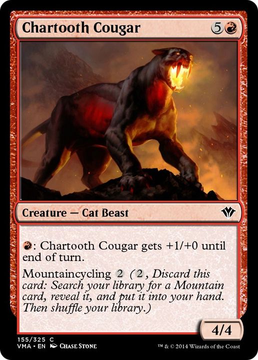 Chartooth Cougar in the group Magic the Gathering / Sets / Vintage Masters at Proxyprinters.com (49950)