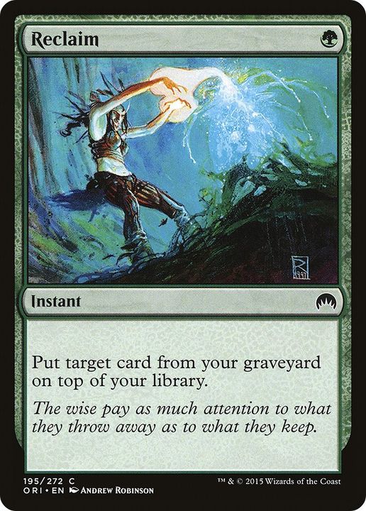 Reclaim in the group Magic the Gathering / Types / Colors / Green at Proxyprinters.com (49951)