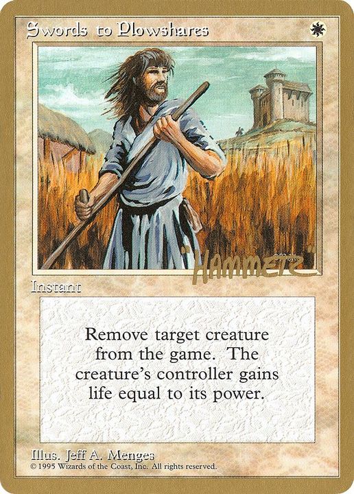 Swords to Plowshares in the group Magic the Gathering / Types / Colors / White at Proxyprinters.com (49972)