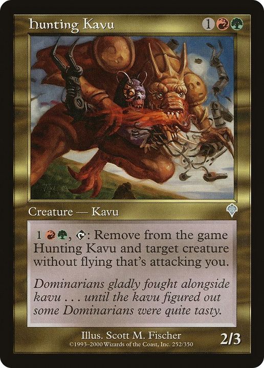 Hunting Kavu in the group Magic the Gathering / Types / Colors / Multicolors / G, R at Proxyprinters.com (50050)