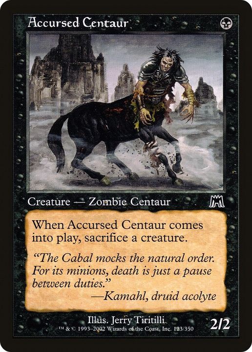 Accursed Centaur in the group Magic the Gathering / Types / Creatures / Zombie at Proxyprinters.com (50053)