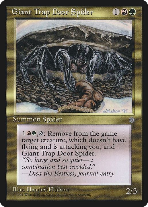 Giant Trap Door Spider in the group Magic the Gathering / Types / Colors / Multicolors / G, R at Proxyprinters.com (50106)