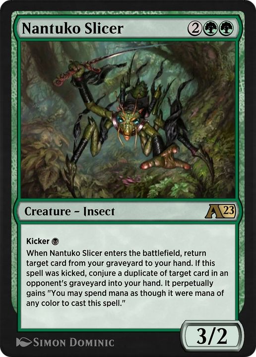 Nantuko Slicer in the group Magic the Gathering / Types / Colors / Green at Proxyprinters.com (50108)