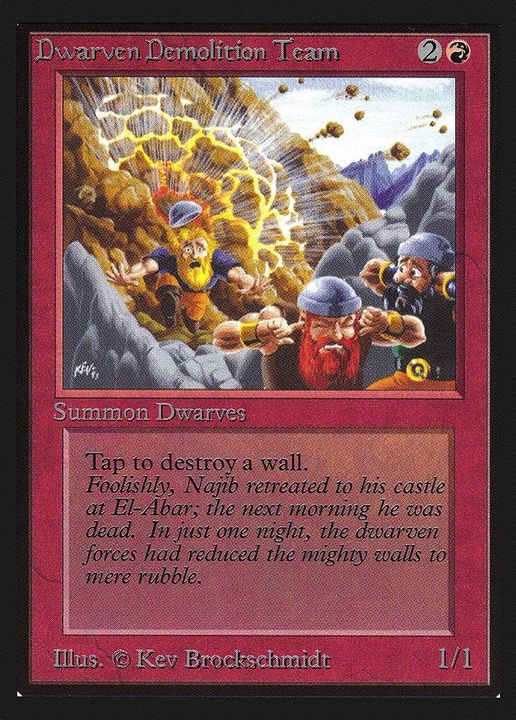 Dwarven Demolition Team in the group Magic the Gathering / Types / Colors / Red at Proxyprinters.com (50114)