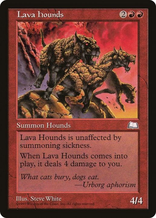 Lava Hounds in the group Magic the Gathering / Types / Colors / Red at Proxyprinters.com (50121)