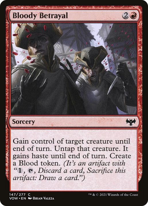 Bloody Betrayal in the group Magic the Gathering / Types / Colors / Red at Proxyprinters.com (50130)