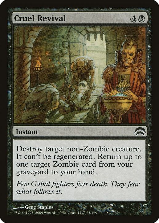 Cruel Revival in the group Magic the Gathering / Types / Colors / Black at Proxyprinters.com (50147)