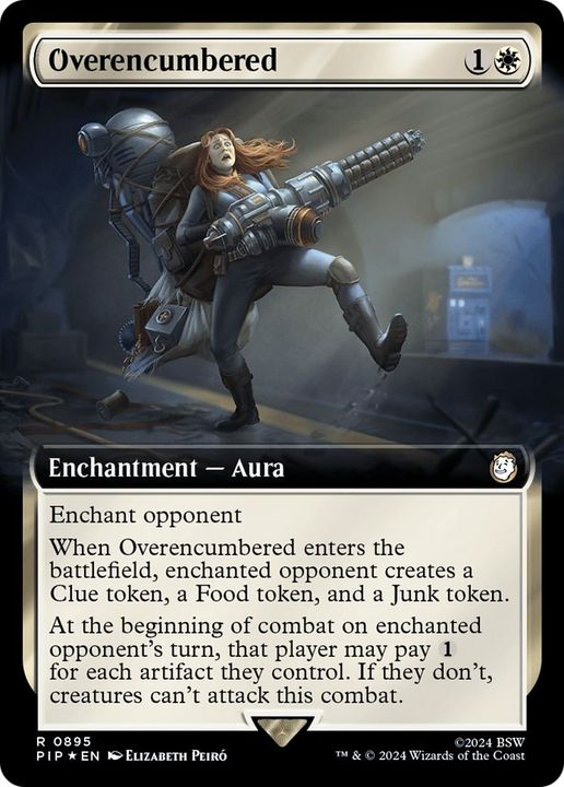 Overencumbered in the group Magic the Gathering / Types / Colors / White at Proxyprinters.com (50189)